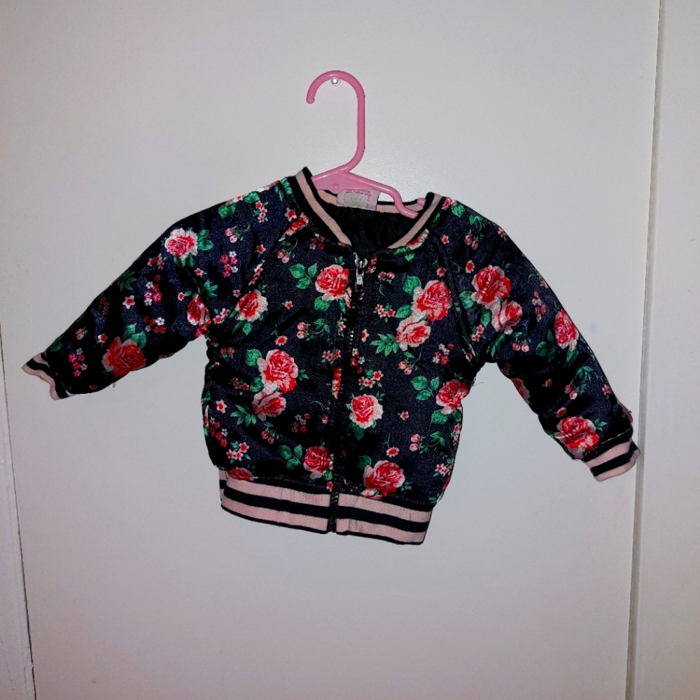 Kids rose puffy jacket